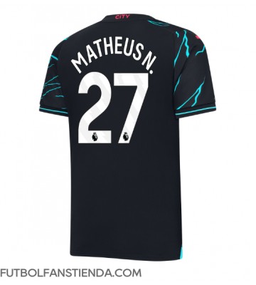 Manchester City Matheus Nunes #27 Tercera Equipación 2023-24 Manga Corta